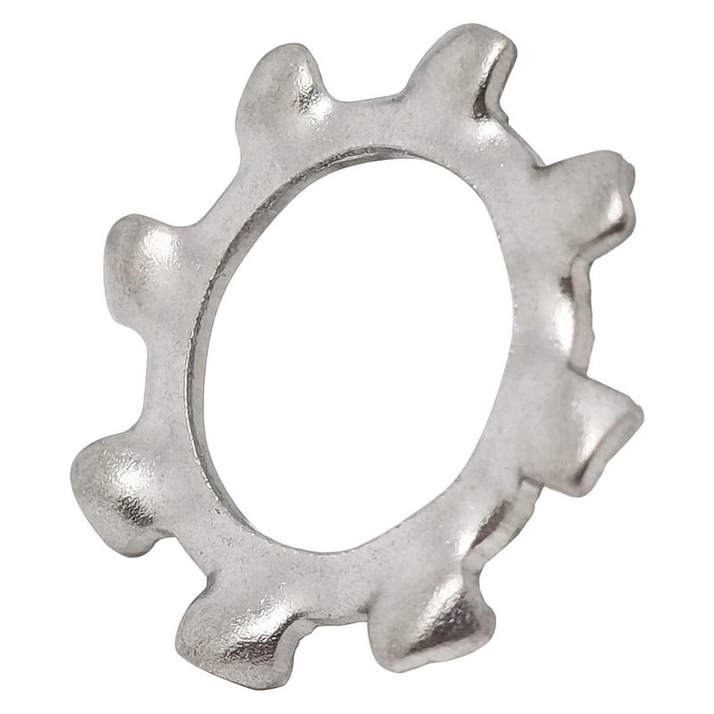 DGZ 200pcs M4 304 Stainless Steel External Tooth Star Lock Washers,External Multi-Tooth Star Lock Washers - Image 1